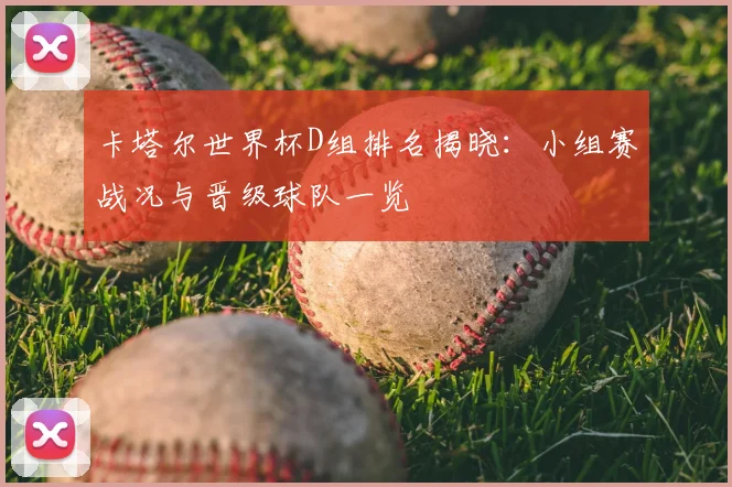 卡塔尔世界杯D组排名揭晓：小组赛战况与晋级球队一览